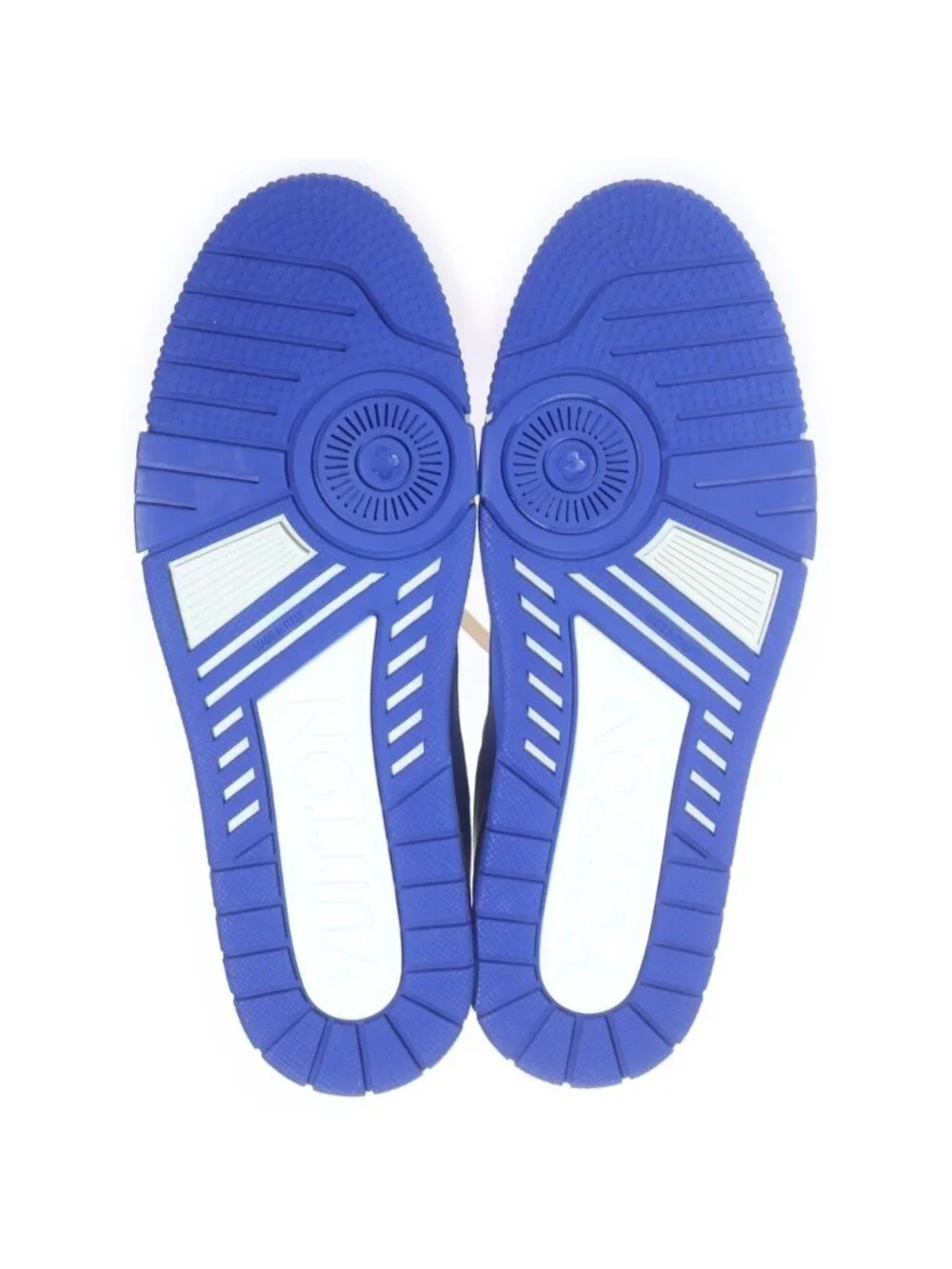 Louis Vuitton LV Trainers Line Sneakers Low Cut Shoes White Blue